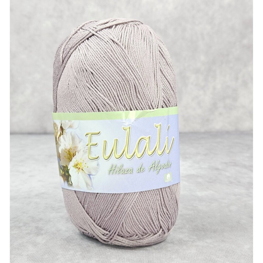 Eulali 100grs Omega Bright 100% Egyptian Cotton Crochet Kitting Yarn Silver
